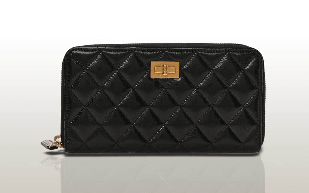 Chanel Aged Lambskin Zip-Around Wallet