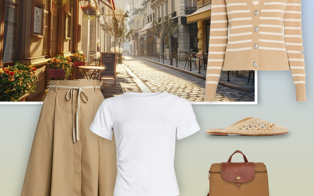 Khaki and White: Channel Your Inner French Chic