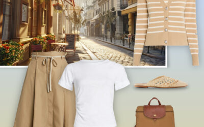 Khaki and White: Channel Your Inner French Chic